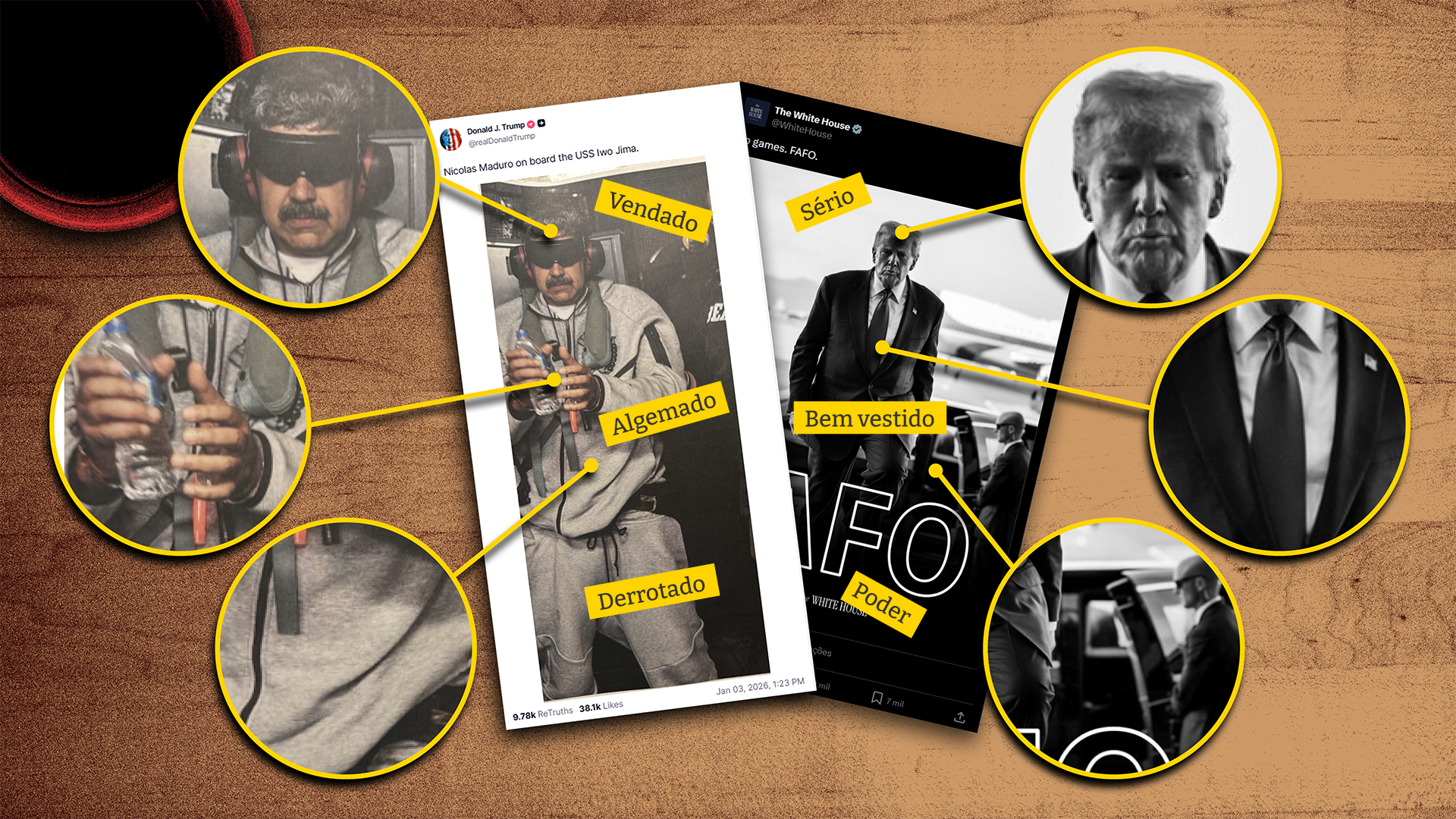 Trump recorre a imagens de ação na Venezuela para comunicar mensagens políticas e moldar a narrativa