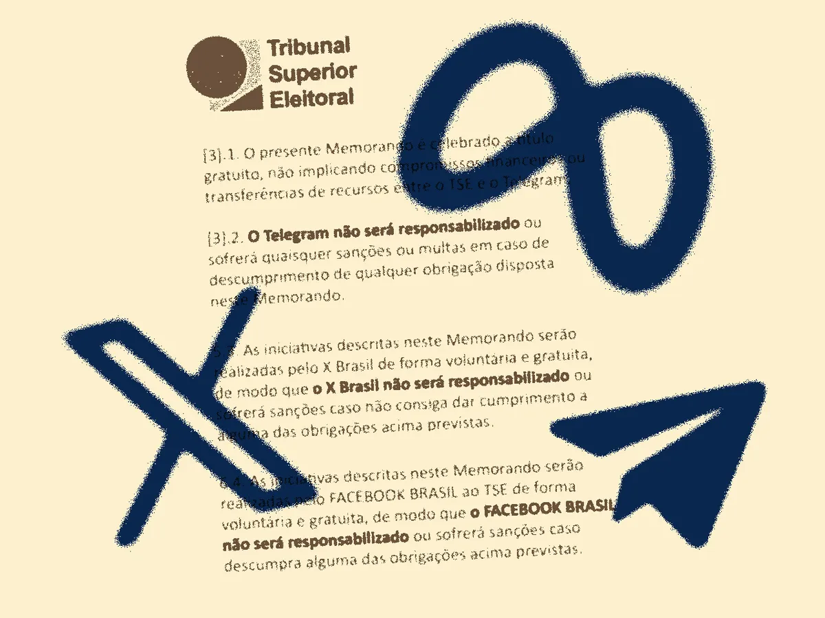 Meta, Telegram e X estabelecem pacto com o TSE para combater desinformação sem penalidades por descumprimento